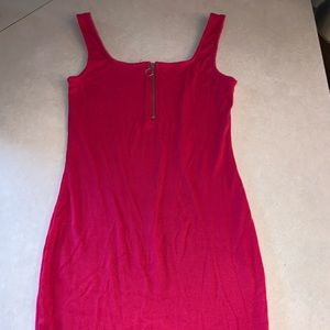 half zipped robbed tank dress